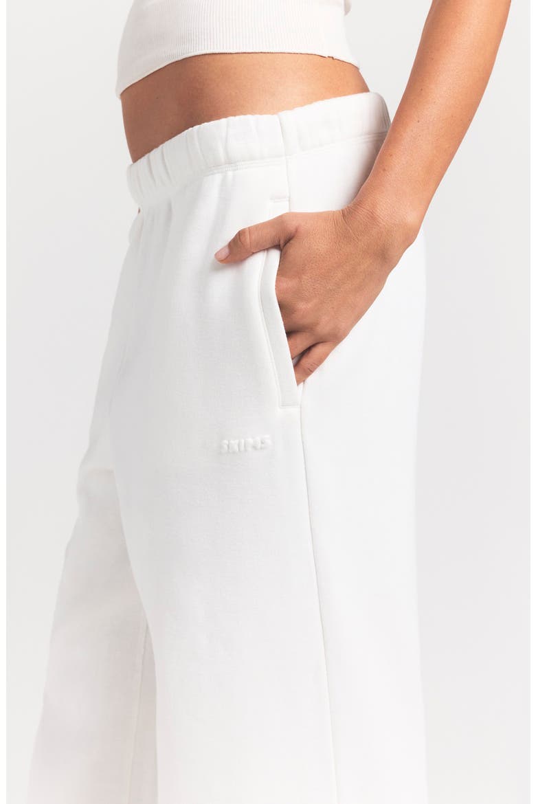 Cotton Fleece Blend Classic Straight Leg Pants, Alternate, color, MARBLE