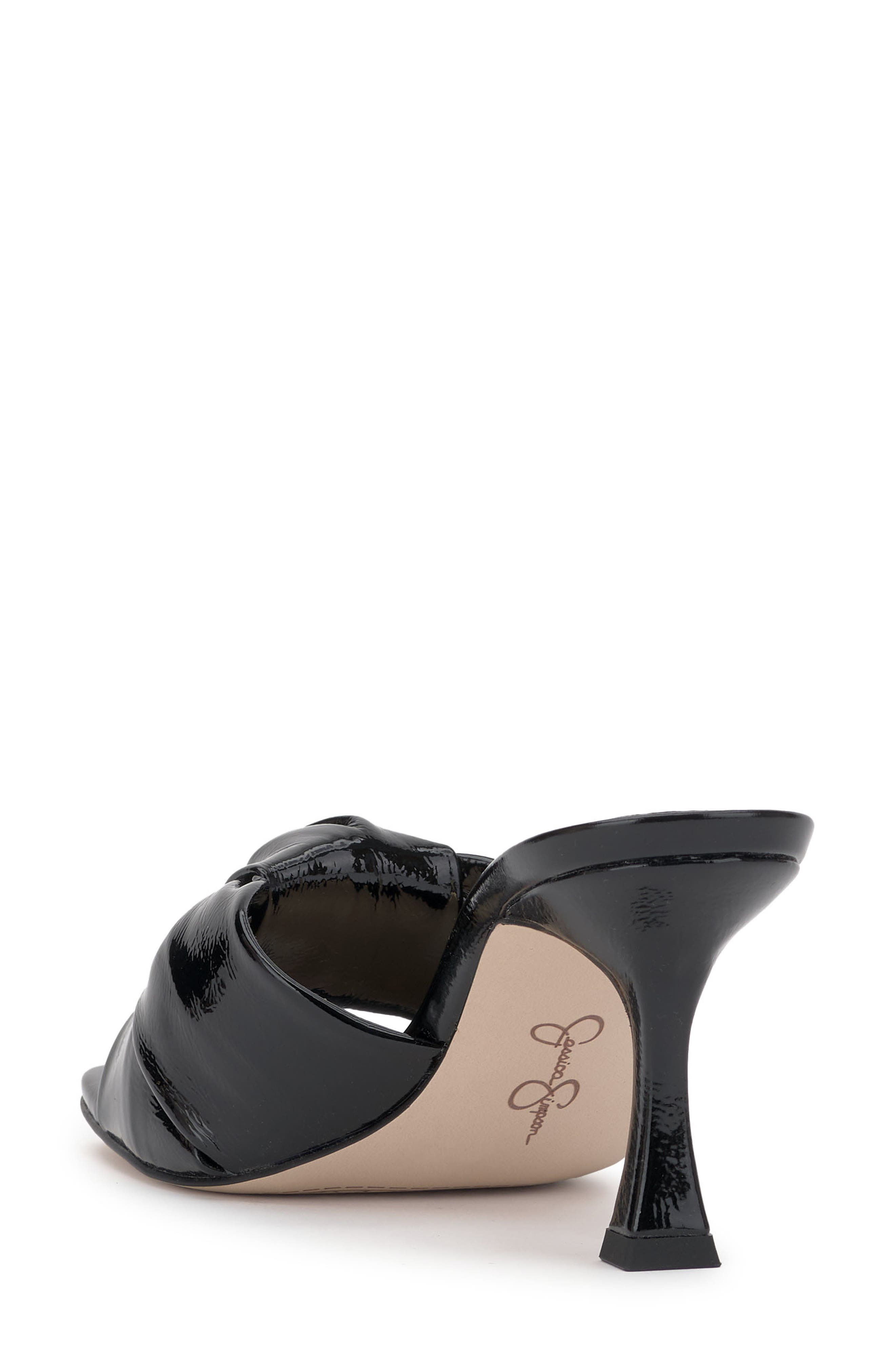 Jessica Simpson Evirra Slide Sandal, Alternate, color, Black Patent