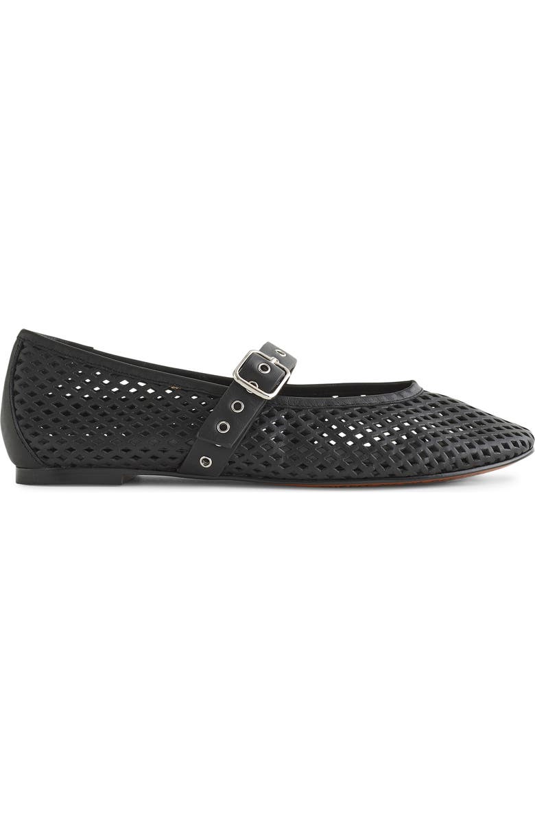 Madewell The Remy Perforated Mary Jane Flat, Main, color, True Black