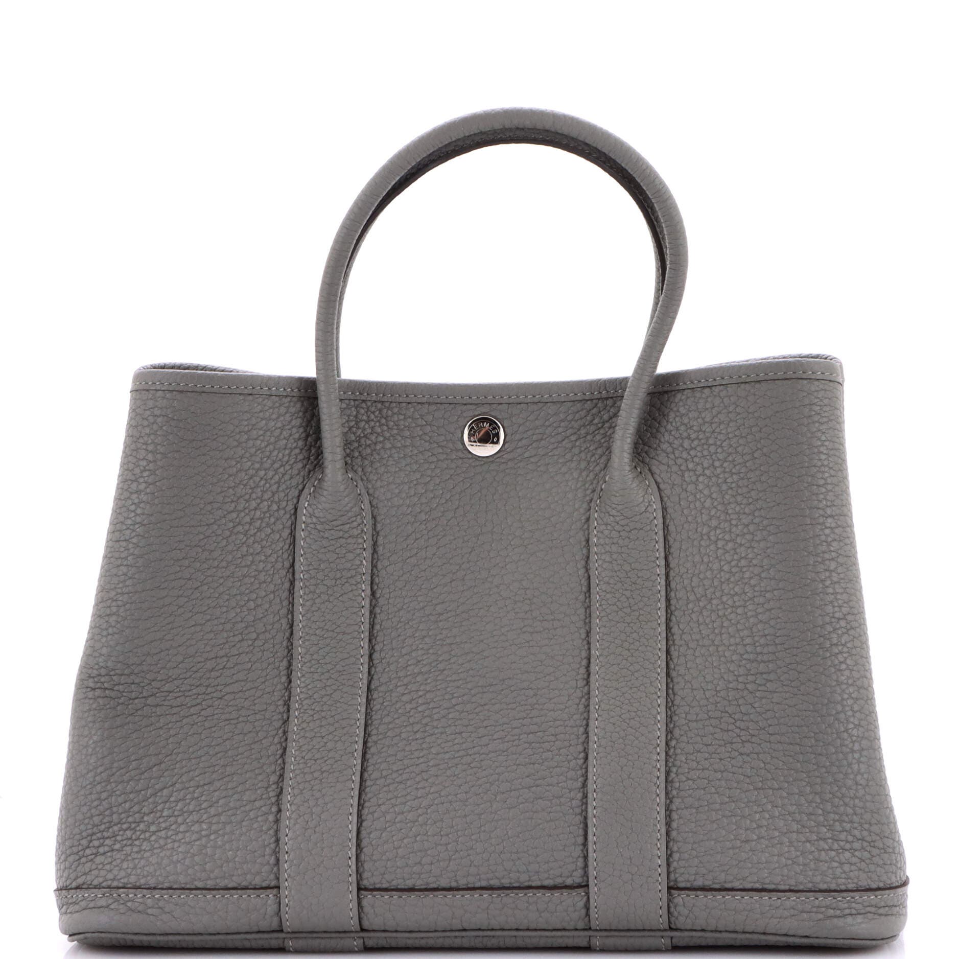 Pre-Owned Hermes Garden Party Tote Leather 30, Main, color, 