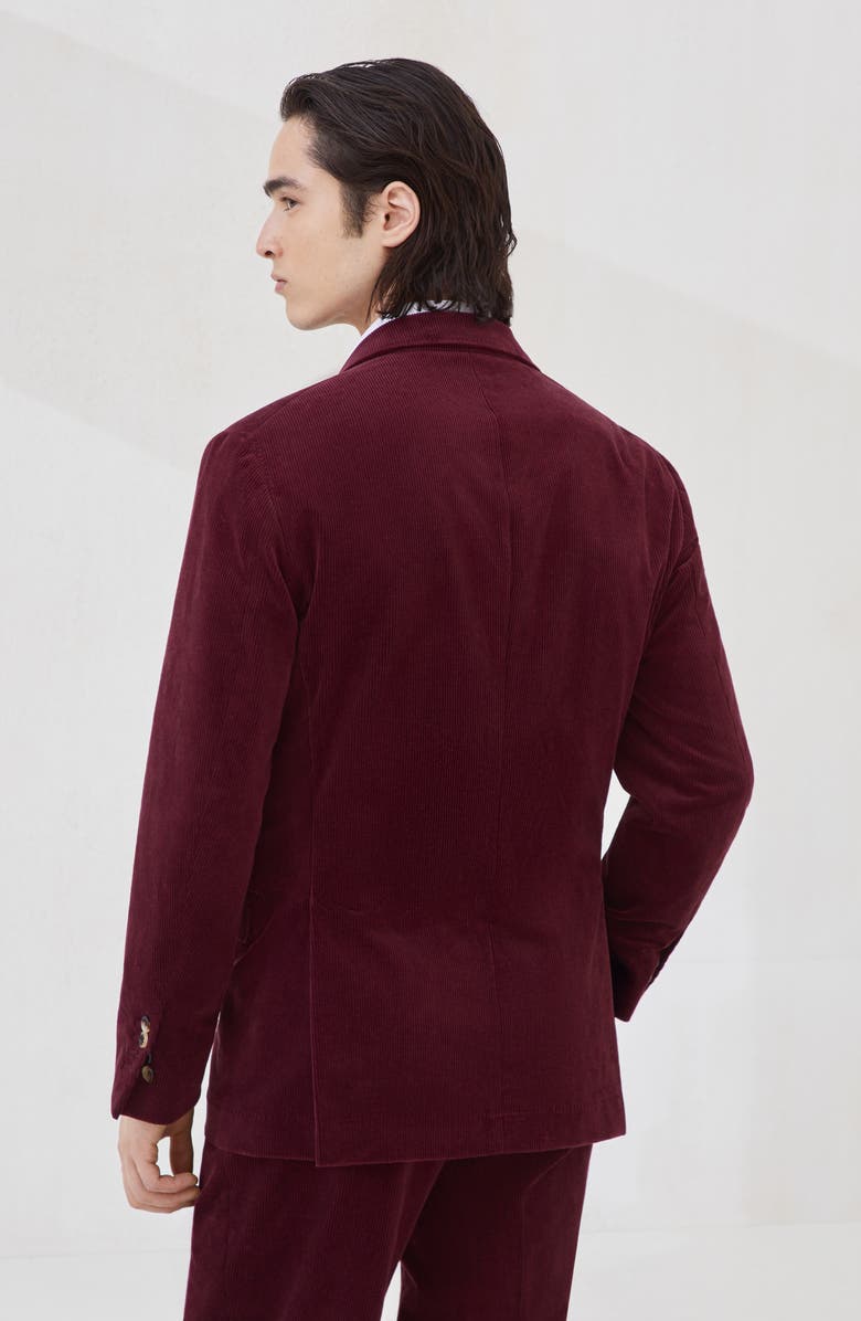 Brunello Cucinelli Uconstructed blazer, Alternate, color, Amaranth