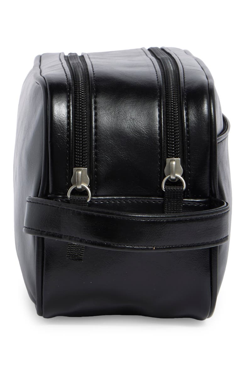 Double Zip Travel Dopp Kit, Alternate, color, BLACK
