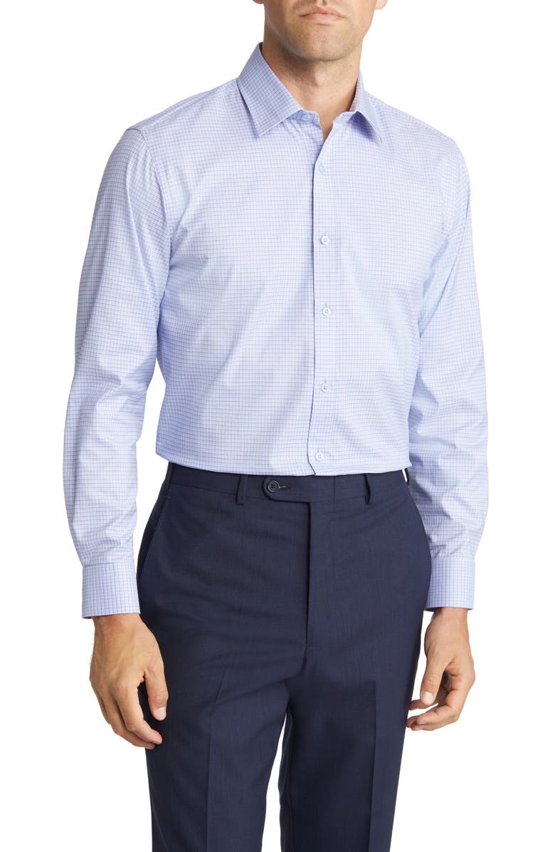 DANIEL HECHTER Check Dress Shirt, Main, color, 