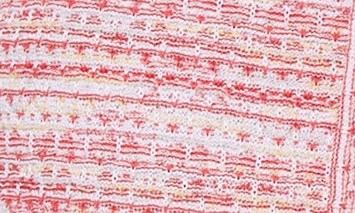 Shop Ming Wang Stripe Tweed Crop Jacket In Flamingo Pink