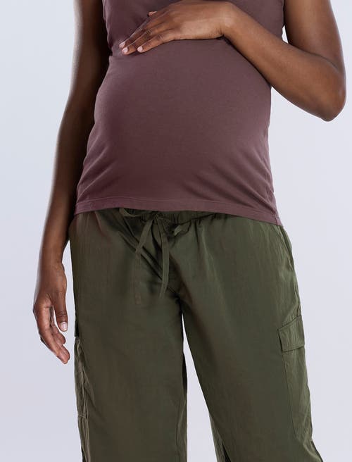 Motherhood Maternity Under The Belly Utility Cargo Relaxed Fit Pant In Deep Depths
