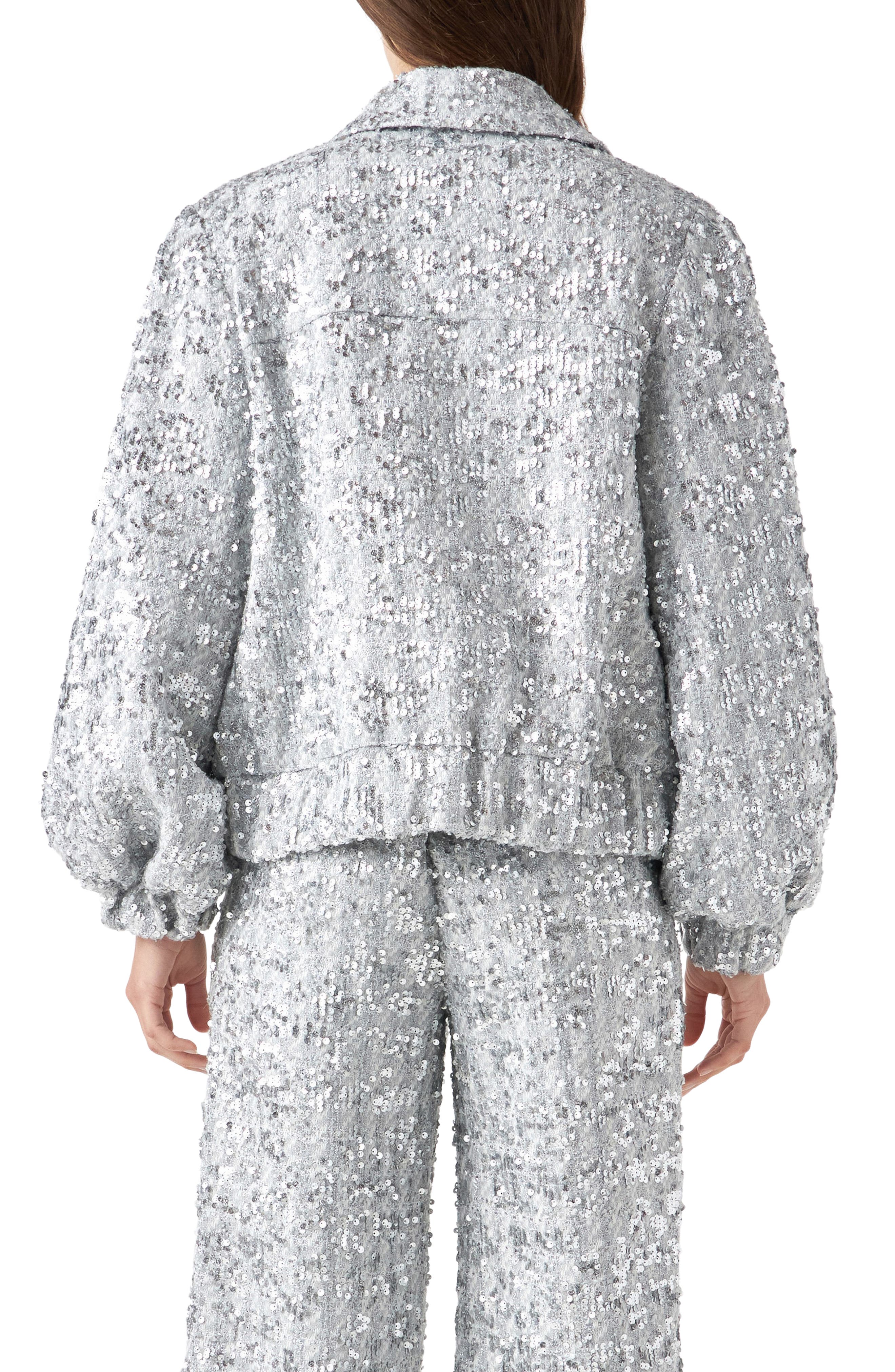 Sequin Tweed Jacket - image 2