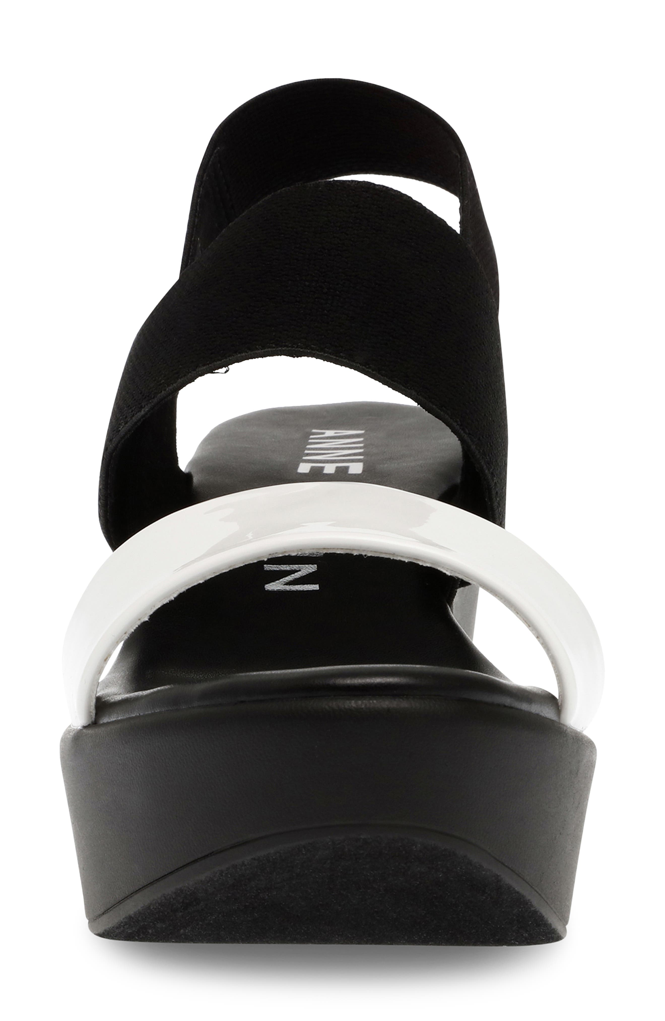 Praga Platform Wedge Sandal, Alternate, color, WHITE / BLACK