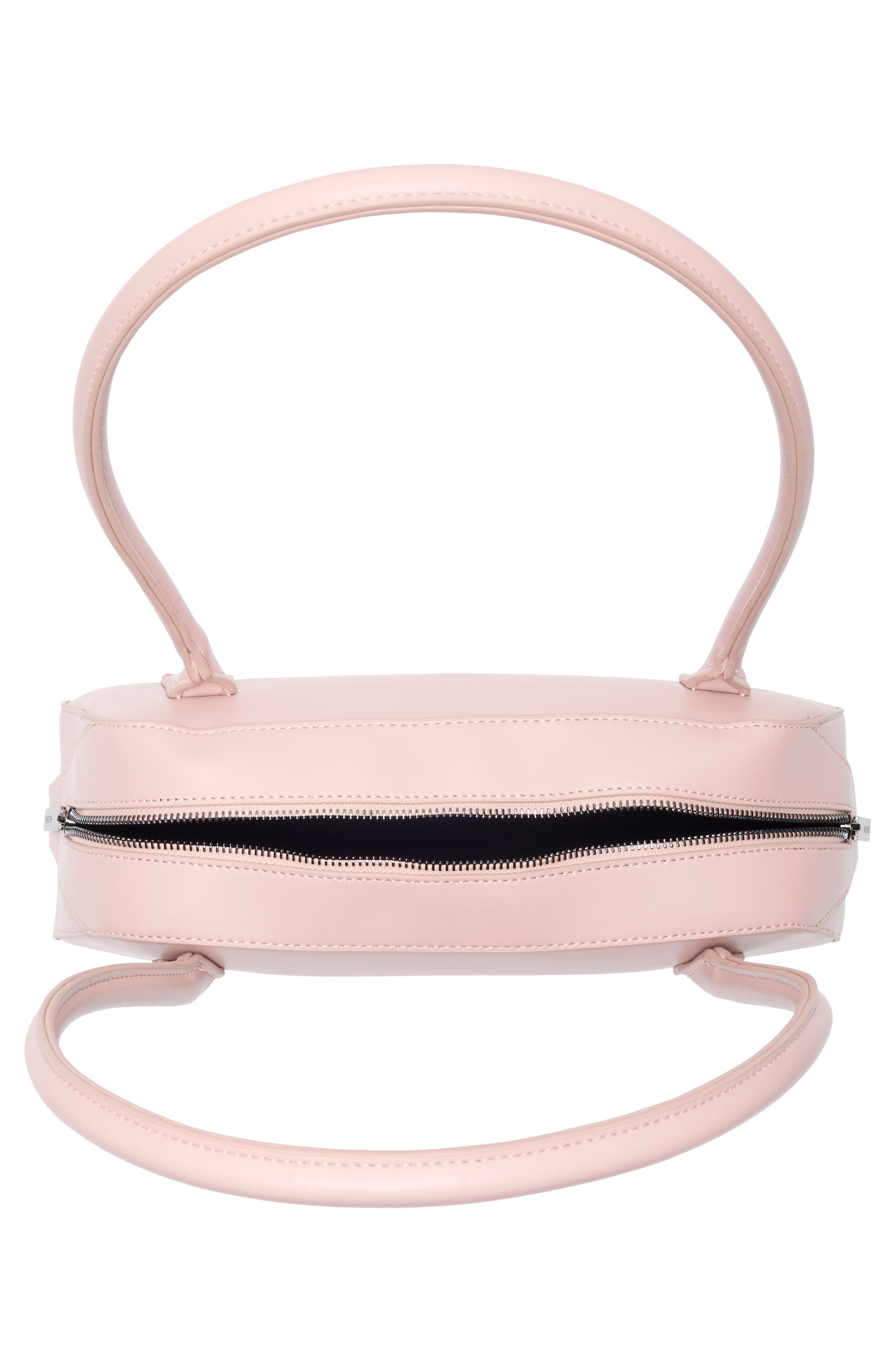 BCBG Faux Leather Shoulder Bag, Alternate, color, Pink