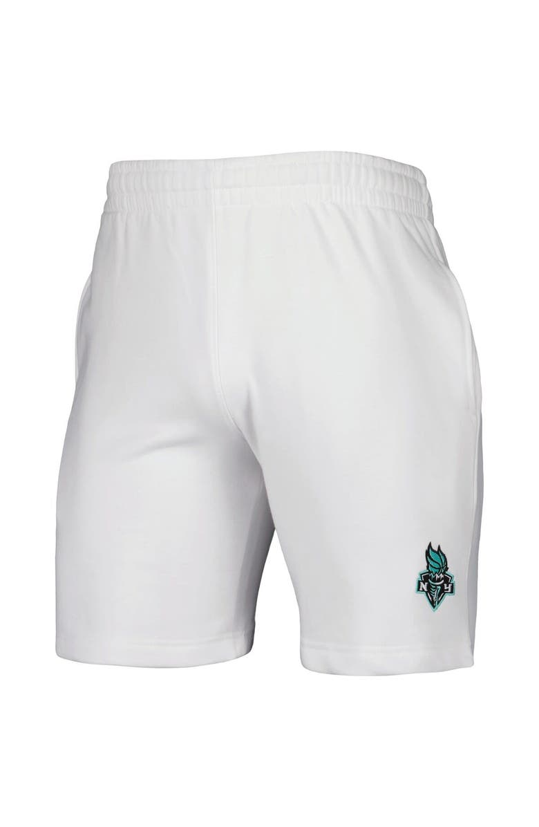 KUR8TED White New York Liberty Core Solid Shorts, Alternate, color, White