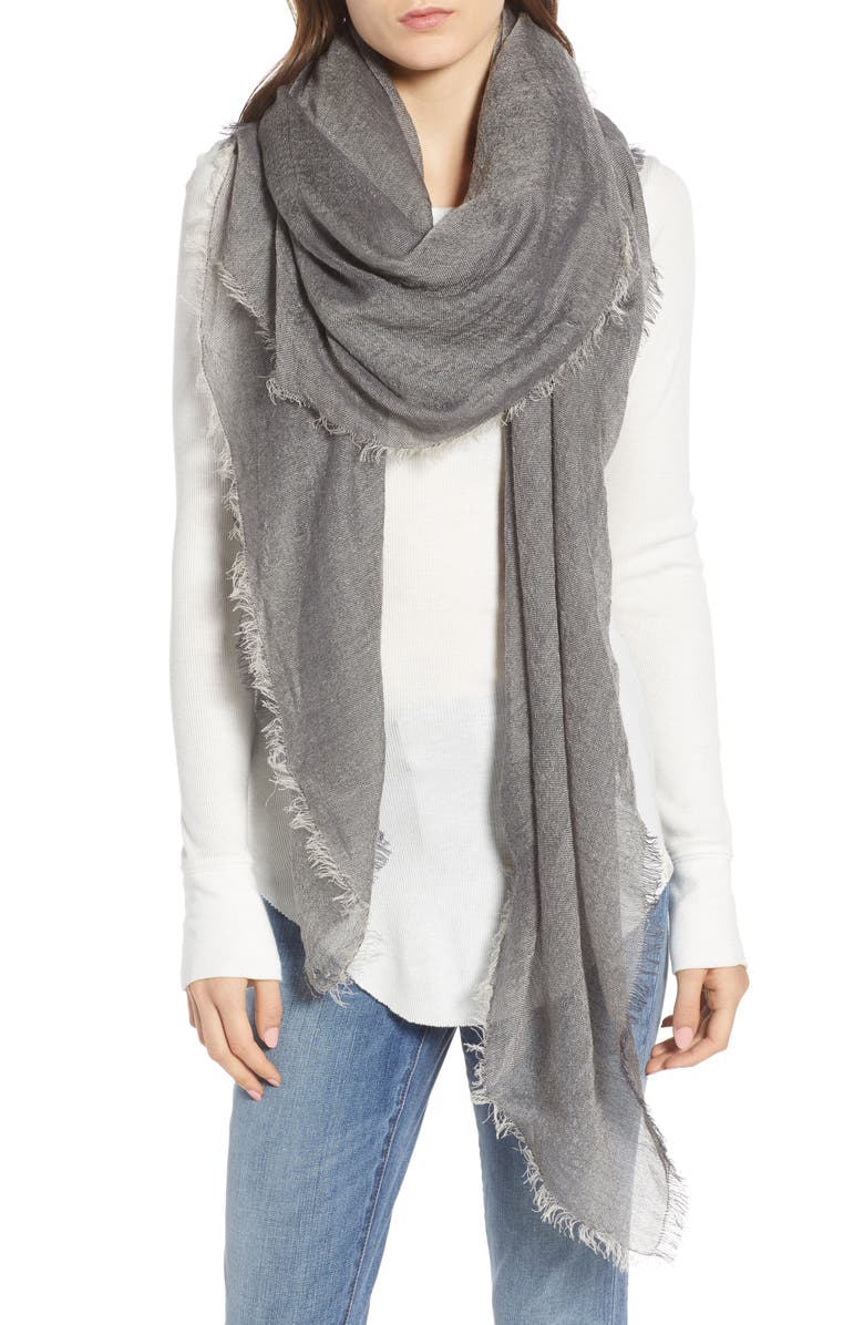 Treasure & Bond Lightweight Cross Dyed Scarf, Main, color,