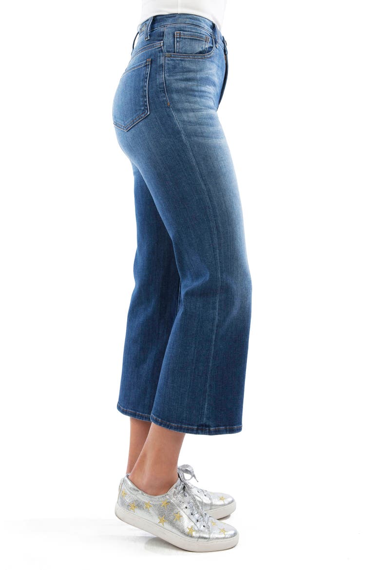 High Waist Wide Leg Crop Jeans, Alternate, color, QUICK