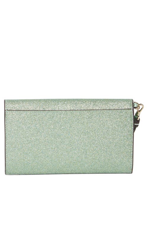Kate Spade New York Kenzie Glitter Clutch In Blue