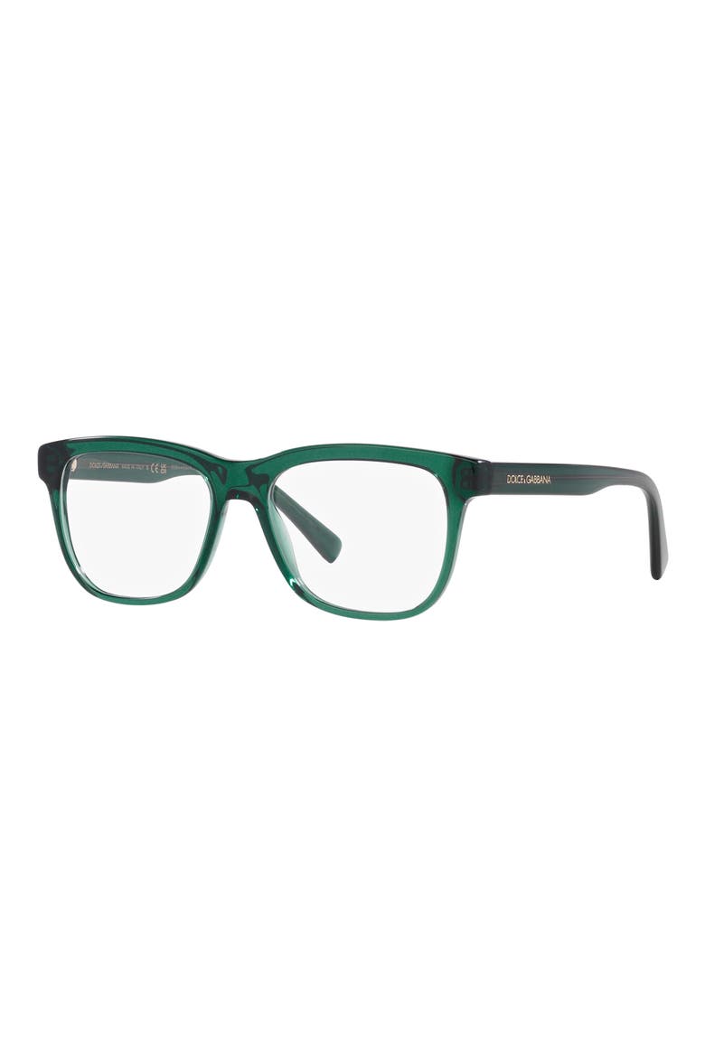 51mm Rectangular Optical Glasses, Alternate, color, TRNPRT GREEN