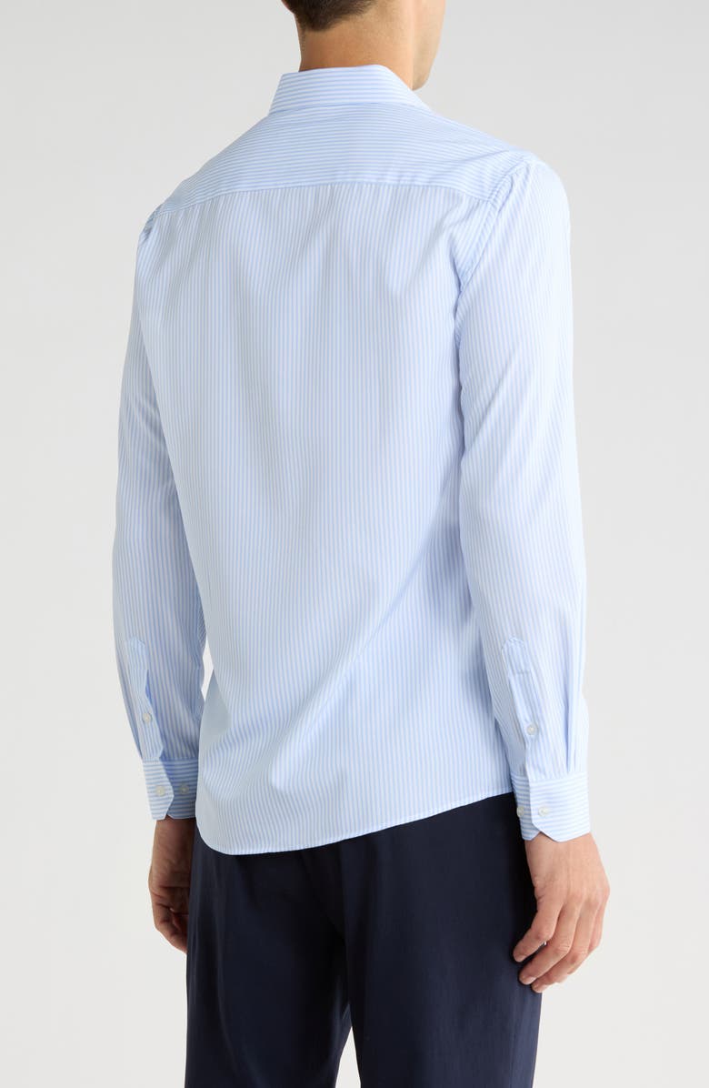 TOM BAINE Performance Stretch Winkle Free Button-Up Shirt, Alternate, color, White/ Blue