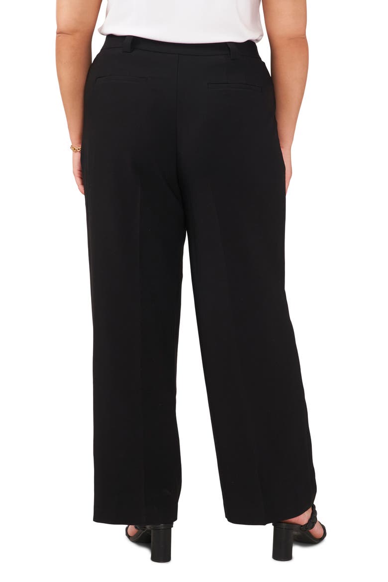 High Waist Tailored Pants, Alternate, color, RICH BLACK