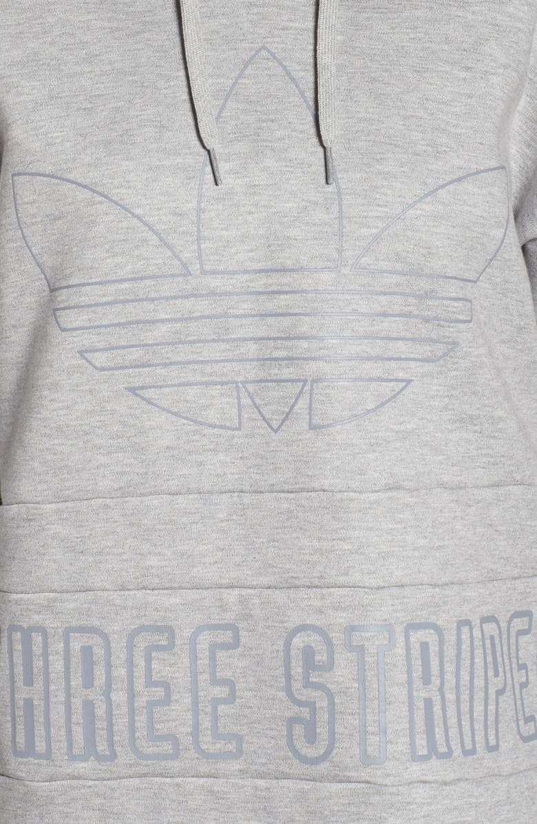 adidas Originals 3-Stripes Pullover Hoodie, Alternate, color, 