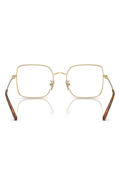 Vogue 54mm Square Optical Glasses In Gold
