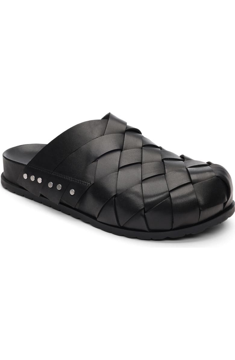 Ash Tor Woven Clog, Main, color, Black