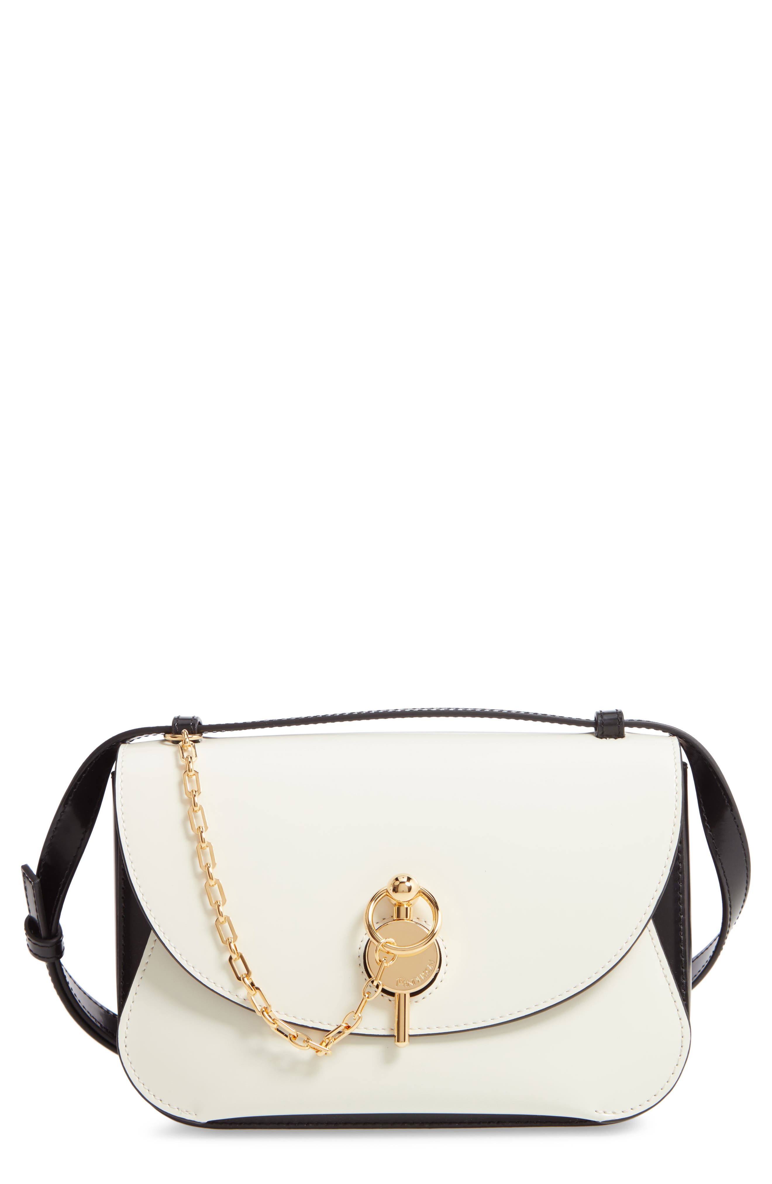 JW Anderson The Keyts Leather Shoulder Bag, Main, color, 