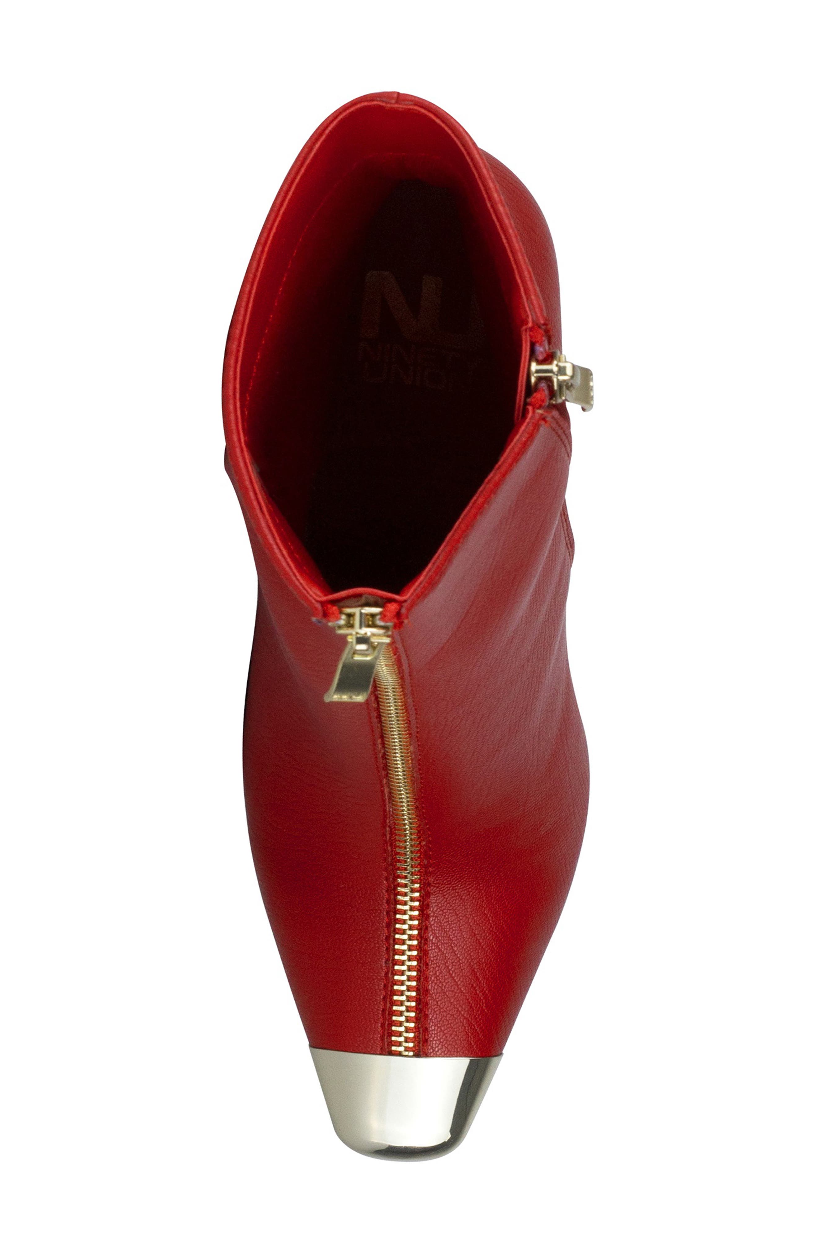 NINETY UNION Lovely Zipper Boot, Alternate, color, Red