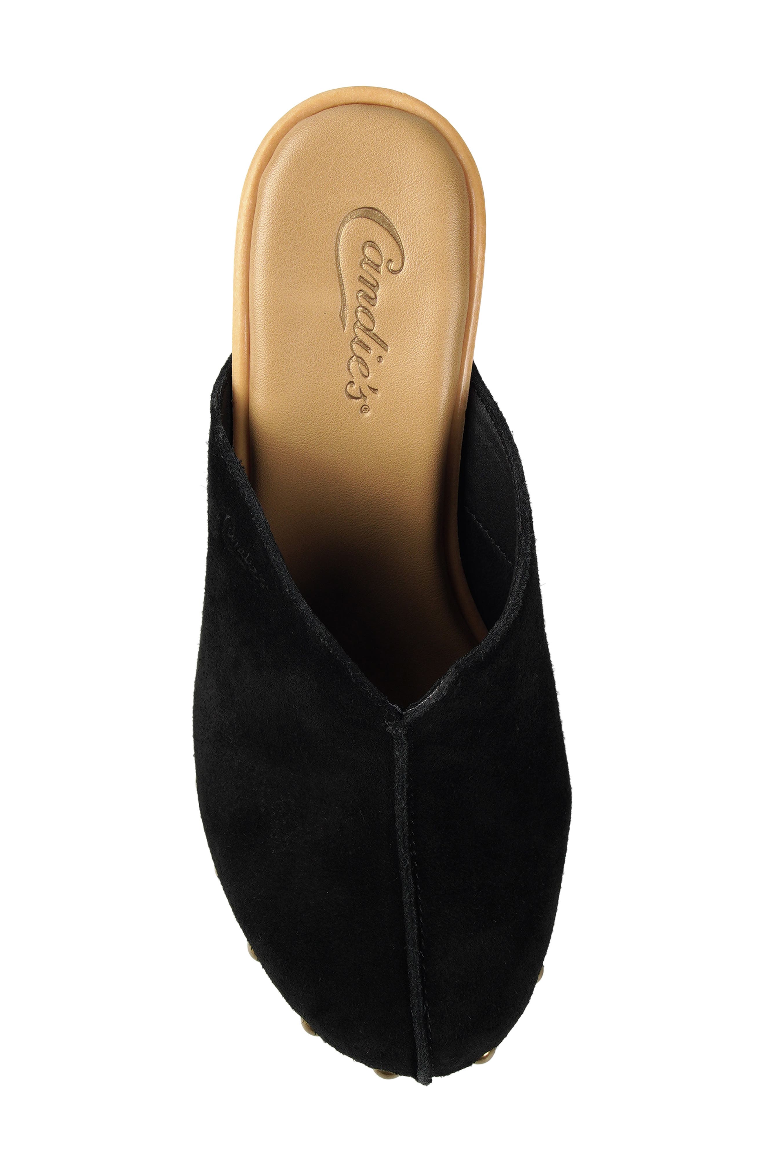 Candie's Chillax Clog, Alternate, color, Black Suede