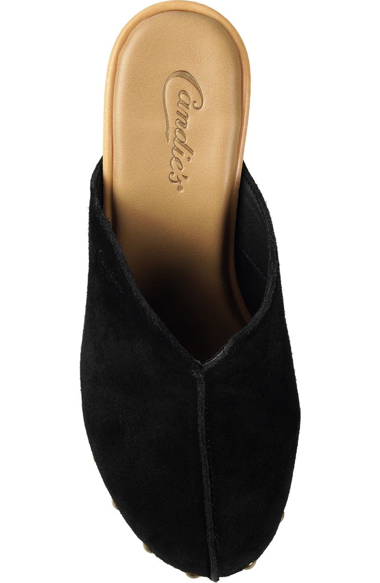 Candie's Chillax Clog, Alternate, color, Black Suede