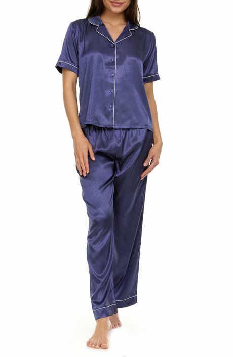Flora By Flora Nikrooz Jamie Jacquard Satin Pajamas