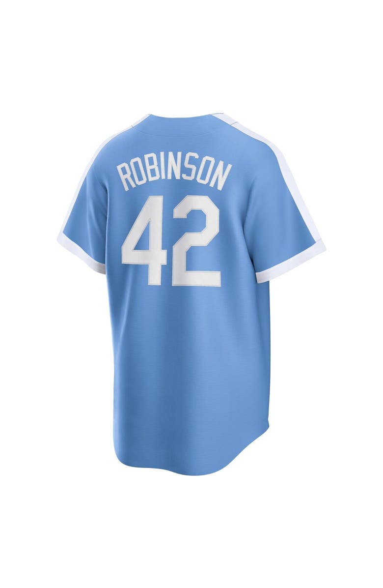 Nike Men's Nike Jackie Robinson Light Blue Brooklyn Dodgers Alternate Cooperstown Collection Player Jersey, Alternate, color, 