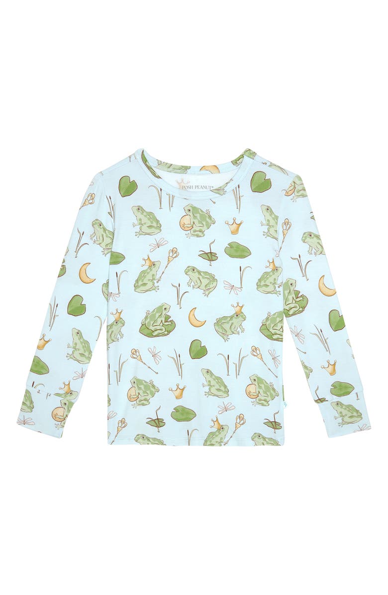 Posh Peanut Kids' Print Classic Fitted Two-Piece Pajamas, Alternate, color, Louis