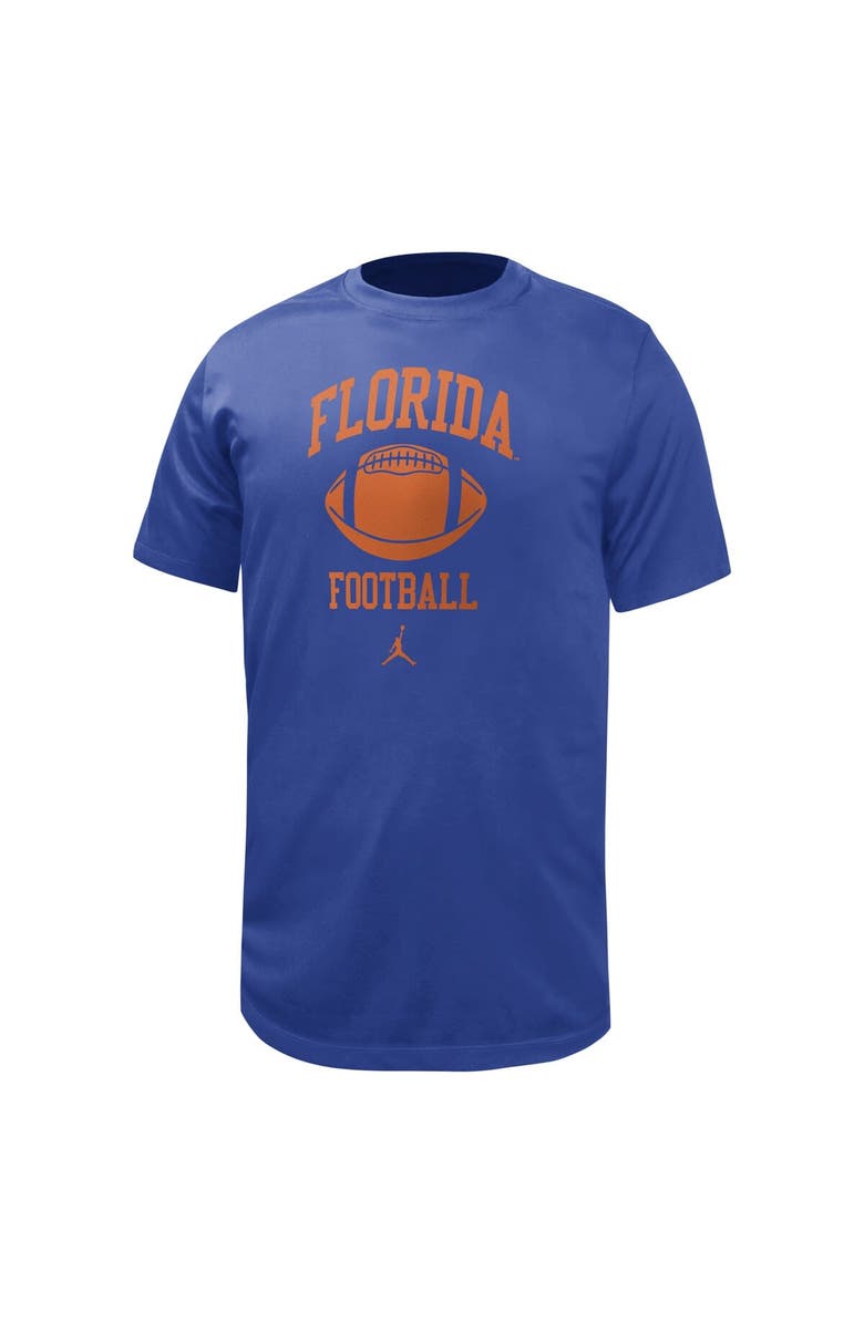 Jordan Brand Youth Jordan Brand Royal Florida Gators Retro Lockup Legend Performance T-Shirt, Main, color,