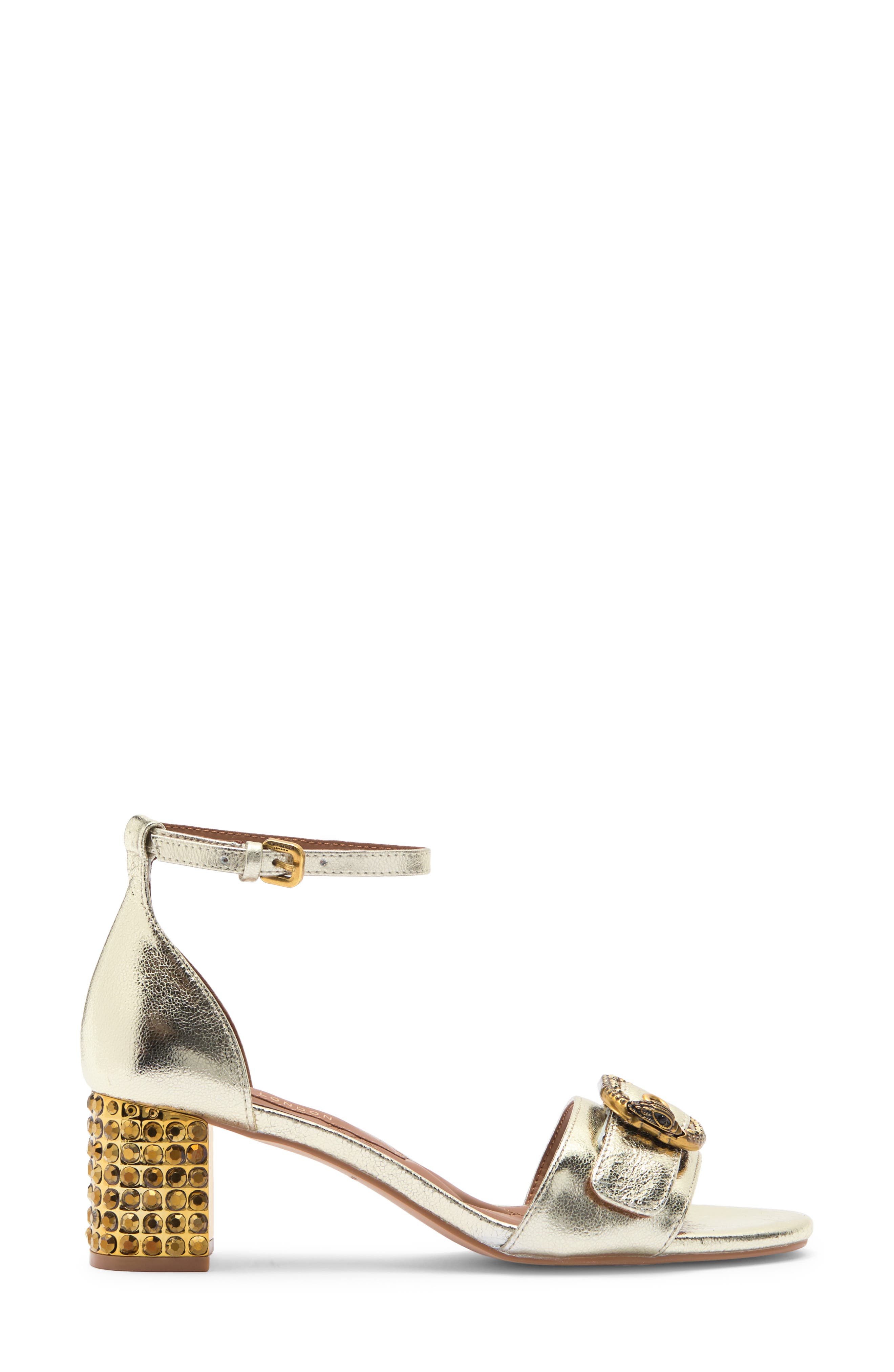 Kurt Geiger London Mayfair Eagle Block Heel Sandal, Alternate, color, 