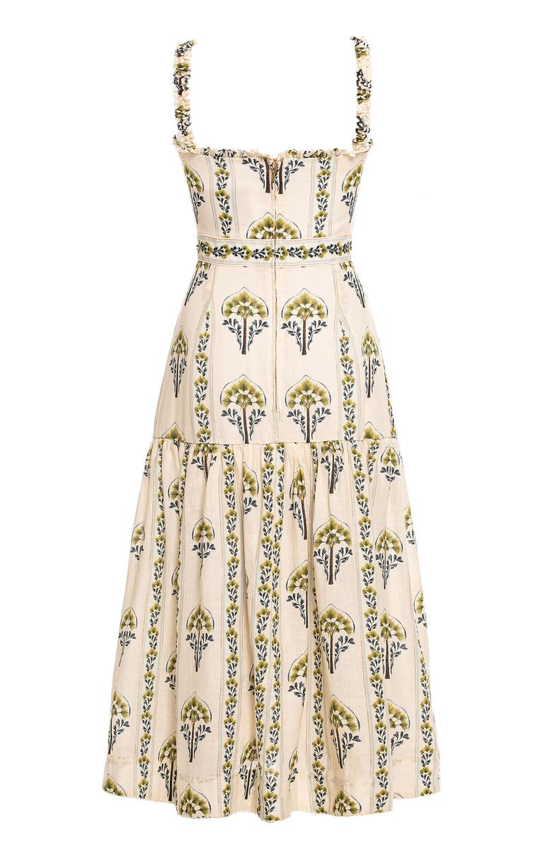 Agua by Agua Bendita Níspero Moriche Midi Dress, Alternate, color, Multi