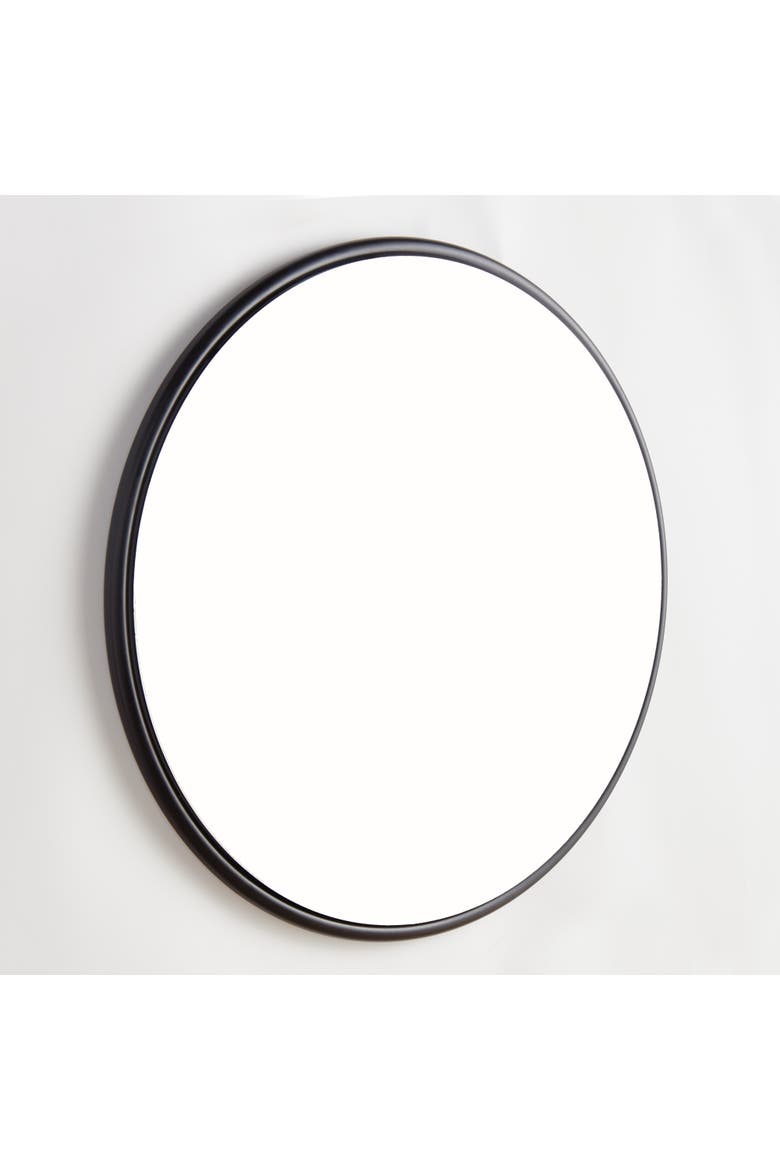 Ryland Mirror Large - Black Round Iron Frame - Beveled Edge, Alternate, color, Black