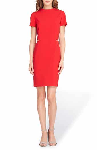 Mock Neck Sheath Dress