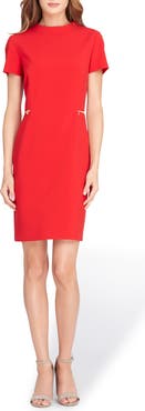 Tahari Mock Neck Sheath Dress