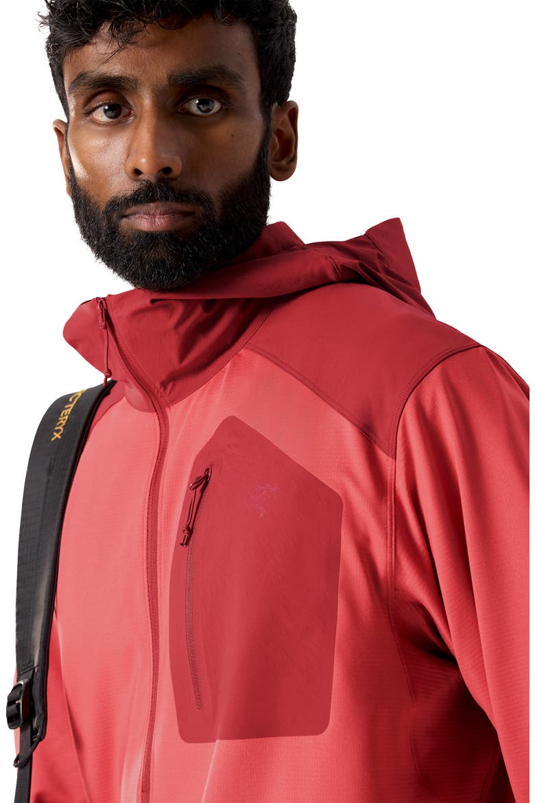 Konseal SL Quarter Zip Hoodie, Alternate, color, STONE RED/ DARK STONE RED