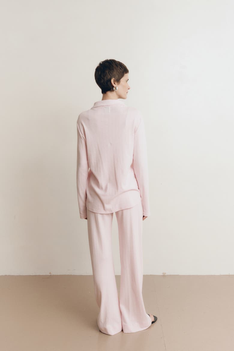 Pointelle Lounge Pant, Alternate, color, Blossom