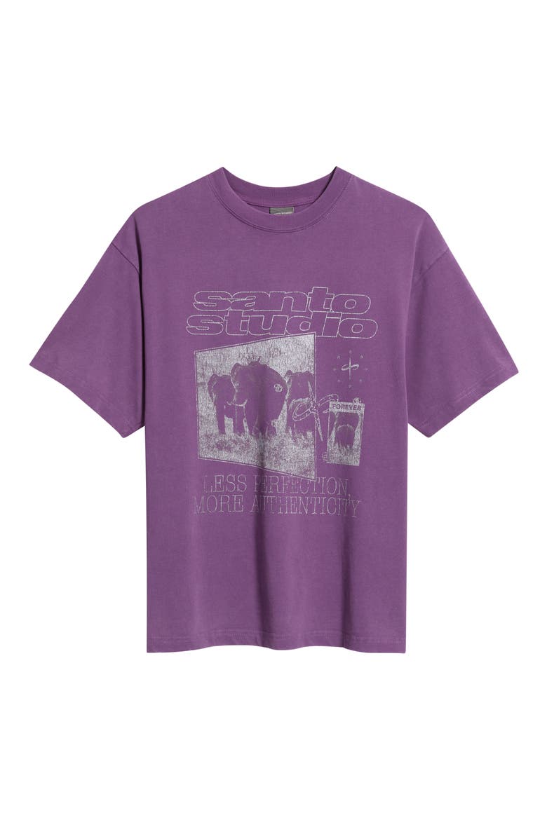 Elephant Quotes Graphic T-Shirt, Alternate, color, FADE PURPLE