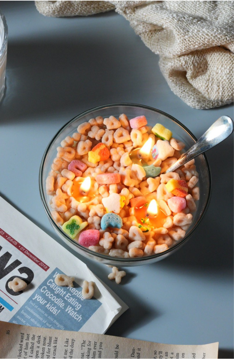 Southlake gifts Lucky Charms Cereal Candle 1.0, Alternate, color, Cereal Bowl Candle