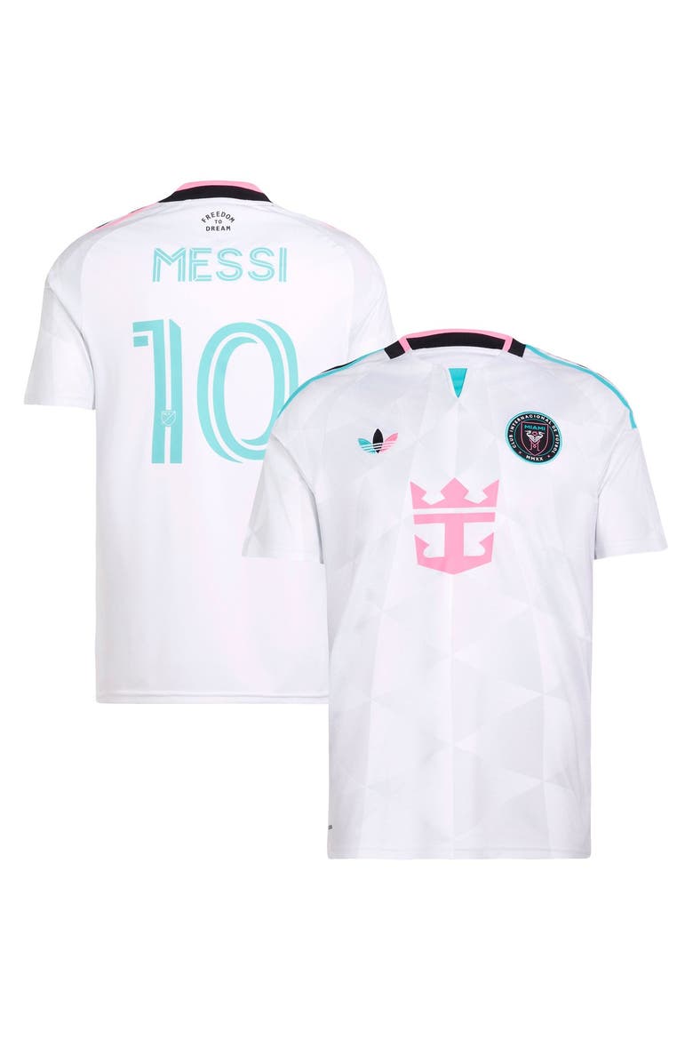 Men's adidas Lionel Messi White Inter Miami CF 2026 Third Replica Jersey, Main, color, White