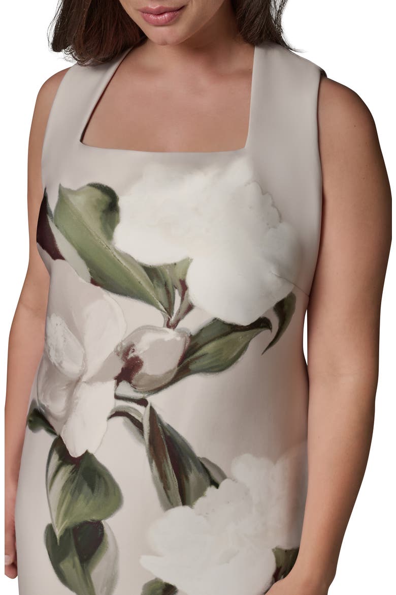 Print Sleeveless Sheath Dress, Alternate, color, SISAL MULTI