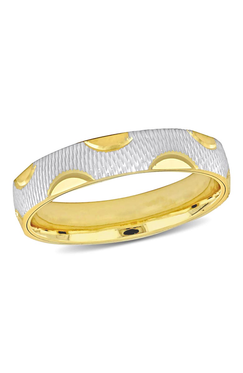 Julianna B. Textured Wedding Band 14k Two-Tone, Main, color, 14K Gold
