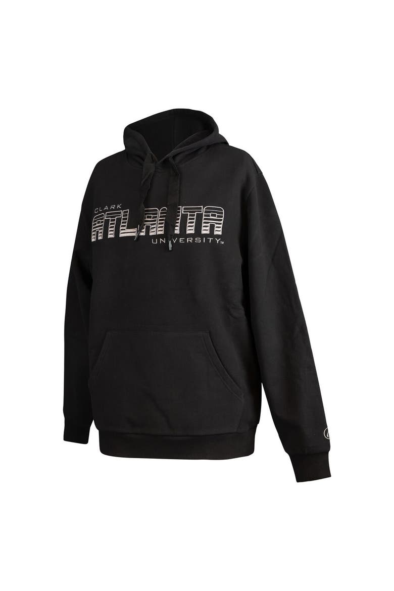 Men's FISLL  Black Clark Atlanta University Panthers Puff Print Sliced Pullover Hoodie, Alternate, color, Black