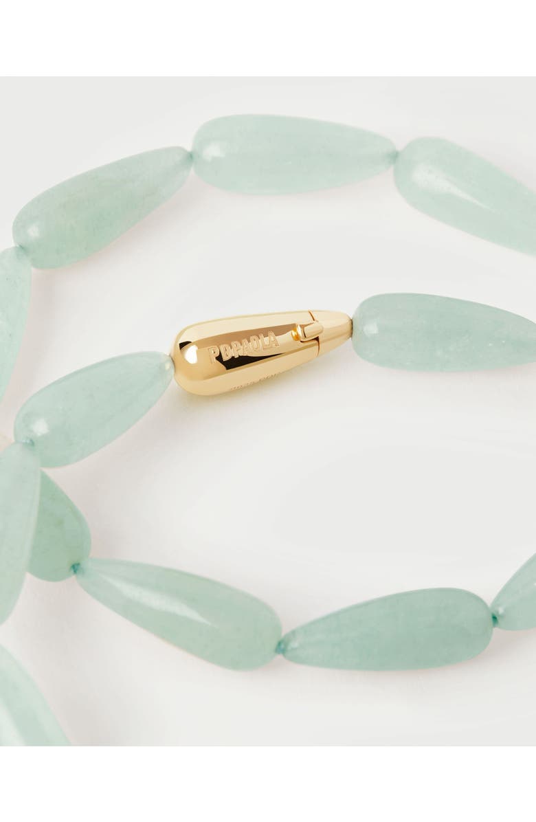 PDPAOLA Green aventurine Drop necklace, Alternate, color, Green Aventurine