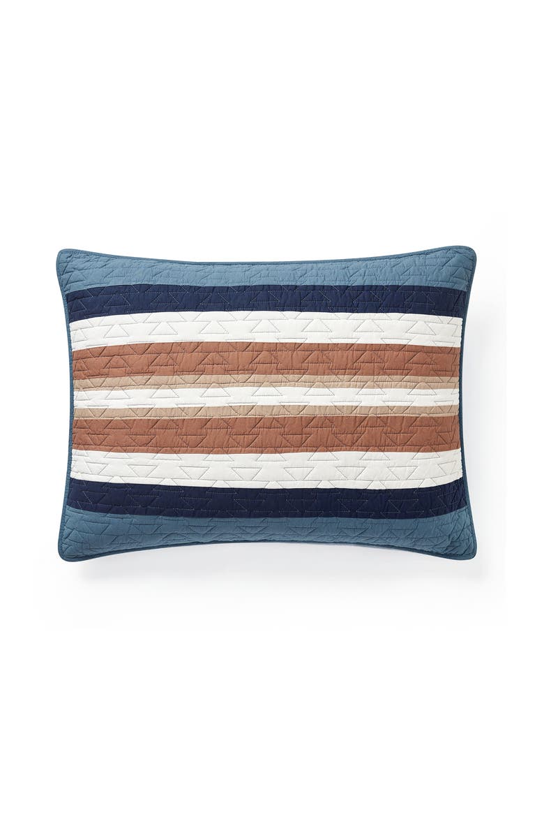 Silver City Reversible Quilt & Sham Set, Alternate, color, BLUE MIRAGE
