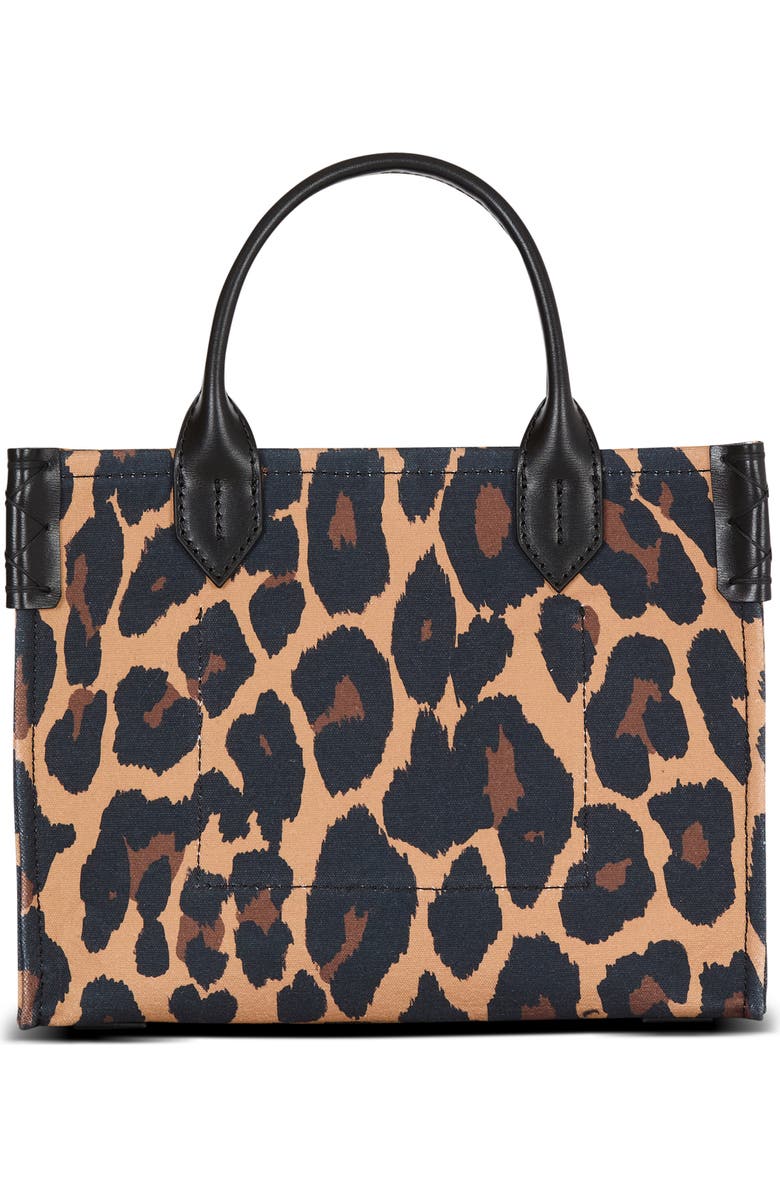 Balmain Small B-Army Leopard Print Canvas Crossbody Bag, Alternate, color, Multi Grey