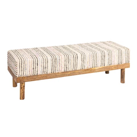 Bench with Upholstered Top