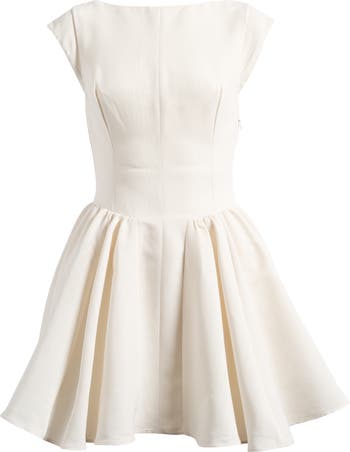 Enchant Open Back Fit & Flare Minidress