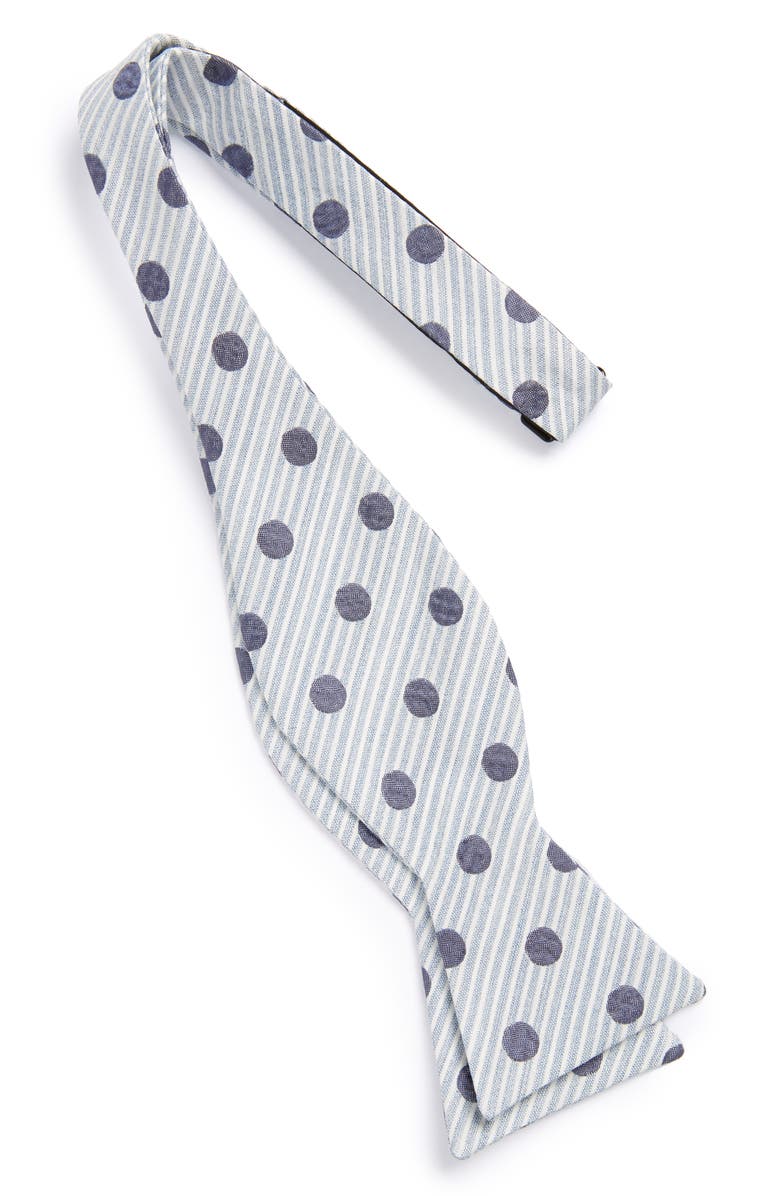 Ted Baker London Seersucker Dot Bow Tie, Alternate, color,