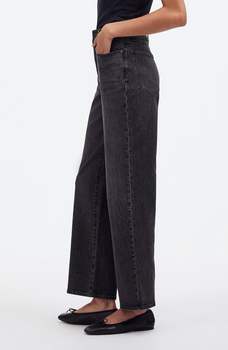 Madewell The Perfect Wide Leg Crop Jeans, Alternate, color, Robles Wash